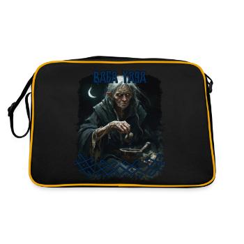 Baba Yoaga Slavic Folklore Mythologie Créature - Sac Retro - noir/or - Dos