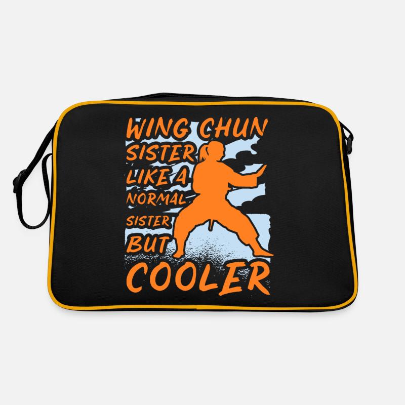 Wing Chun Schwester wie eine normale Schwester nur cooler Retro Tasche