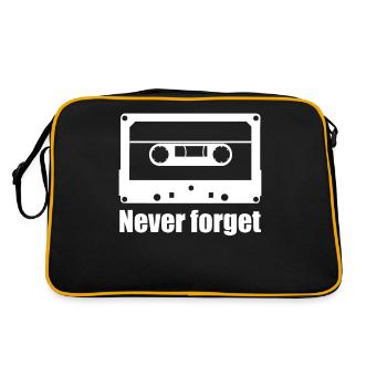 Cassettes 90s Mixtape 80s Cassette - Retro Tasche - Schwarz/Gold - Hinten