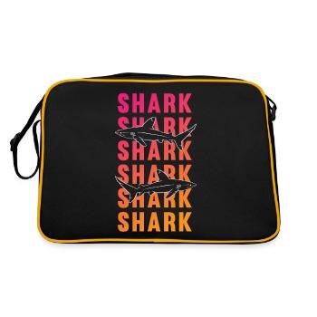 Proud Shark Sea Deep Explorer Gift - Retro Bag - black/gold - Back