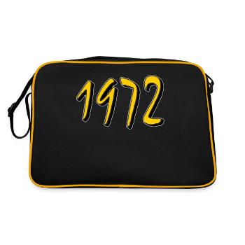 BIRTHDAY YEAR 1972 - Retro Bag - black/gold - Back