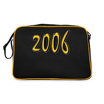 BIRTHDAY YEAR 2006 - Retro Bag - black/gold - Back