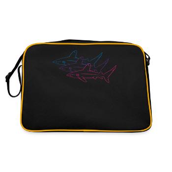Requins Néon Duo Majesté Océan - Sac Retro - noir/or - Dos