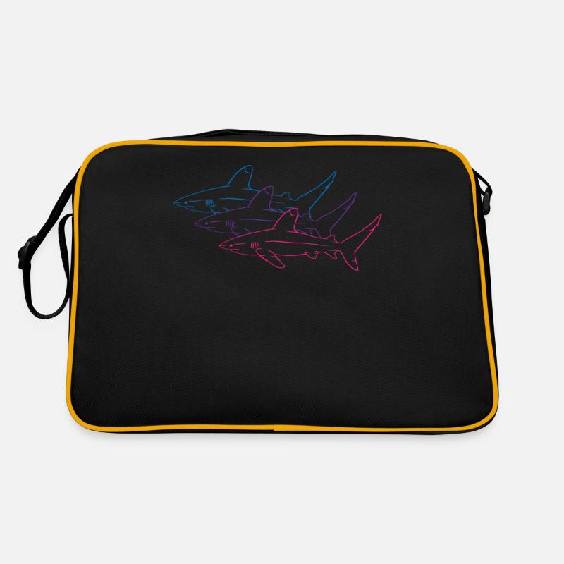 Requins Néon Duo Majesté Océan Sac Retro