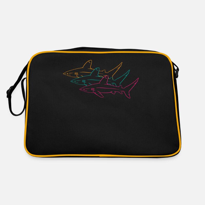 Requins Néon Duo Majesté Océan Sac Retro