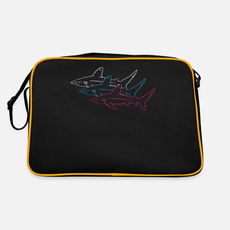 Requins Néon Duo Majesté Océan Sac Retro