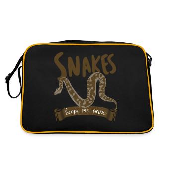 Snake Snakes - Retro Bag - black/gold - Back