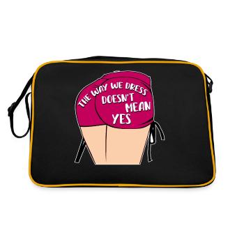 La façon dont nous nous habillons ne veut pas dire oui - Sac Retro - noir/or - Dos