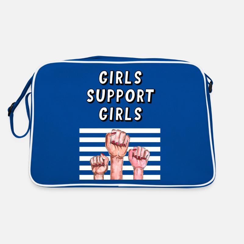 Mädchen unterstützen Mädchen Retro Tasche