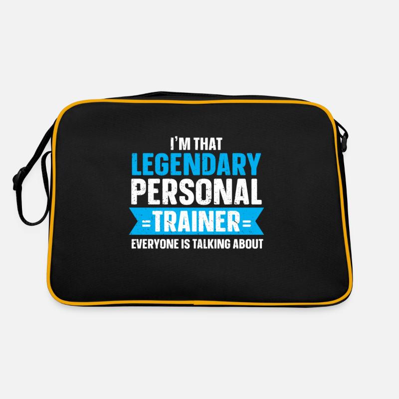 Personal Trainer Coach Gym Workout Fitnesstrainer Retro Tasche