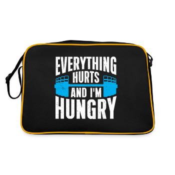 Personal Trainer Coach Gym Workout Fitnesstrainer - Retro Tasche - Schwarz/Gold - Hinten