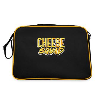 Cheese Cheesecake Food Gift - Retro Bag - black/gold - Back