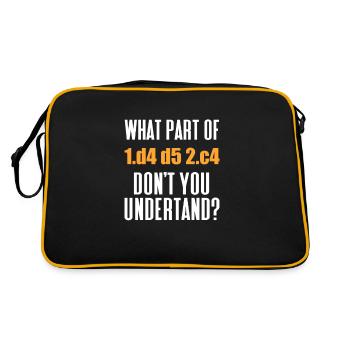Chess Chessboard Checkmate Chess Player - Retro Bag - black/gold - Back