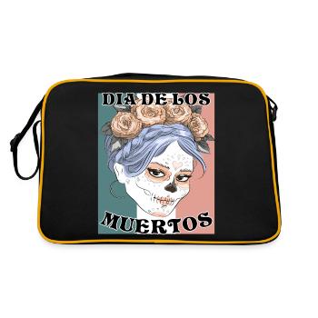 DIA DE LOS MUERTOS - Sac Retro - noir/or - Dos