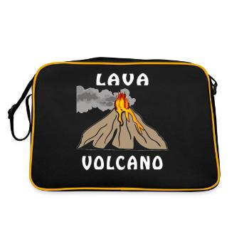 VOLCAN DE LAVE - Sac Retro - noir/or - Dos