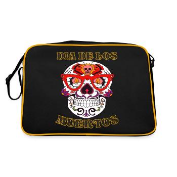 DIA DE LOS MUERTOS - Sac Retro - noir/or - Dos