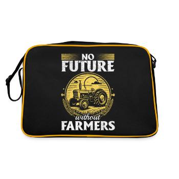 Pas d’avenir sans agriculteurs - Sac Retro - noir/or - Dos