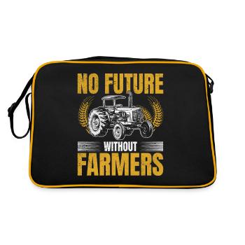 Pas d’avenir sans agriculteurs - Sac Retro - noir/or - Dos