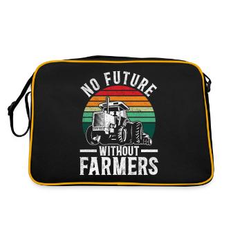 Pas d’avenir sans agriculteurs - Sac Retro - noir/or - Dos