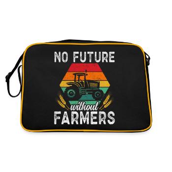 Pas d’avenir sans agriculteurs - Sac Retro - noir/or - Dos