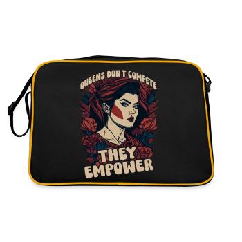 Queens dont compete they empower - Retro Bag - black/gold - Back