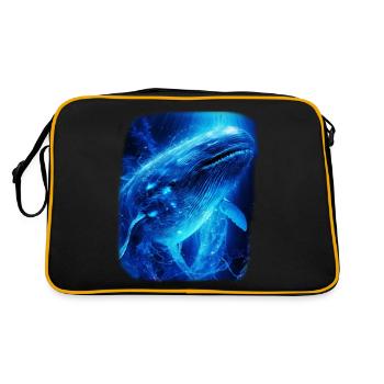 Baleine bleue - Sac Retro - noir/or - Dos