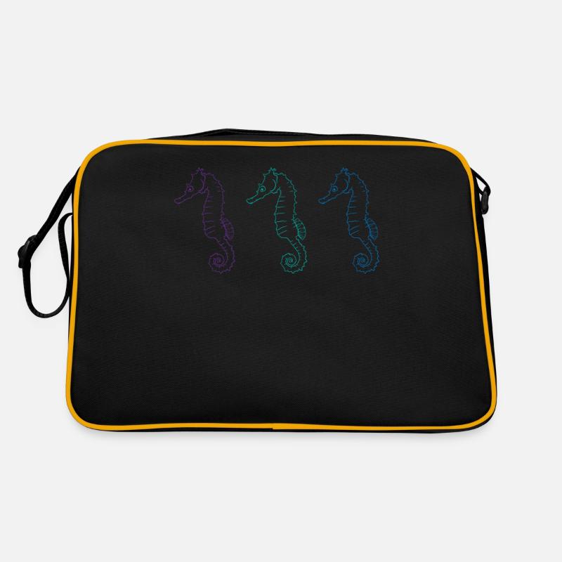 Triade Seepferdchen Meerestanz Geschenk Retro Tasche