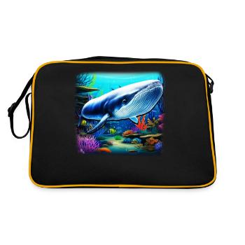 Baleine bleue - Sac Retro - noir/or - Dos