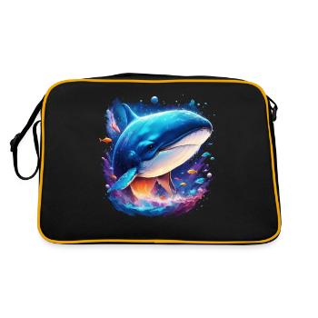 Baleine bleue - Sac Retro - noir/or - Dos