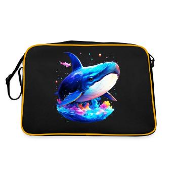 Baleine bleue - Sac Retro - noir/or - Dos