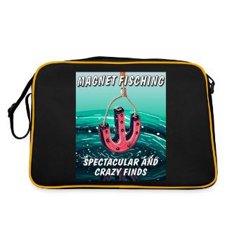 MAGNET FISCHING TROUVAILLES SPECTACULAIRES ET FOLLES - Sac Retro - noir/or - Dos