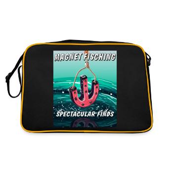 MAGNET FISCHING TROUVAILLES SPECTACULAIRES - Sac Retro - noir/or - Dos