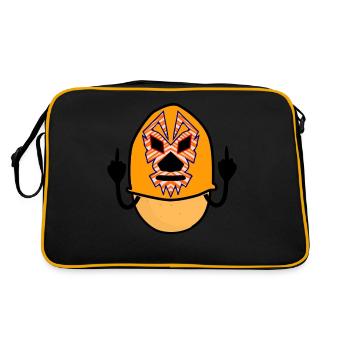 Lucha Libre Potato Wrestling - Retro Tasche - Schwarz/Gold - Hinten