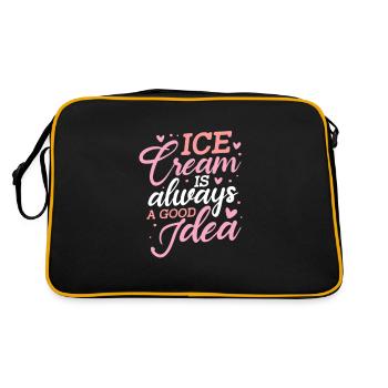 Crème glacée Crème glacée Crème glacée Cadeau d’été - Sac Retro - noir/or - Dos