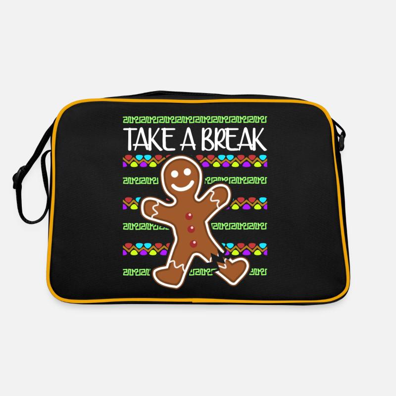 Gingerbread Man Baking Retro Bag