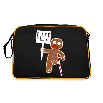 Gingerbread Man - Retro Bag - black/gold - Back