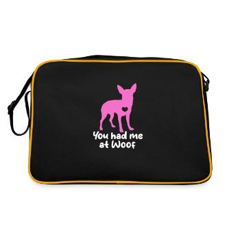Chihuahua chien chien école chien propriétaire cadeau - Sac Retro - noir/or - Dos