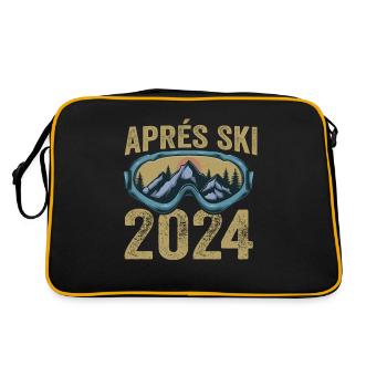 Happy Ski Team Adventure - Retro Bag - black/gold - Back