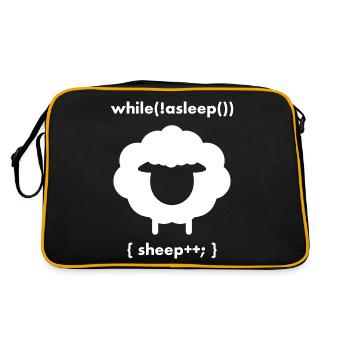 Counting Sheeps While Asleep Sheep Plus Plus - Retro Bag - black/gold - Back