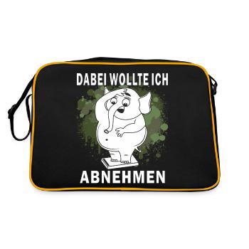 JE VOULAIS PERDRE DU POIDS - Sac Retro - noir/or - Dos