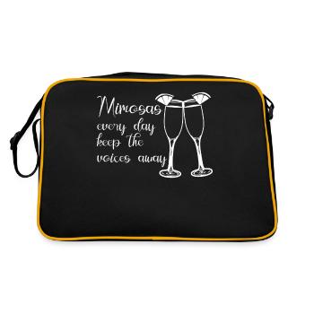 Mimosa Brunch Blague Mimosas - Sac Retro - noir/or - Dos