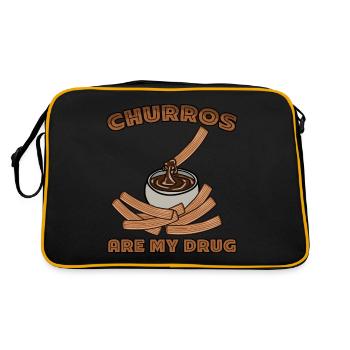 Churros Blague Churro Churrería - Sac Retro - noir/or - Dos