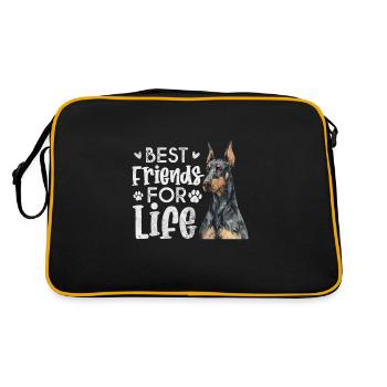 Doberman - Retro Bag - black/gold - Back