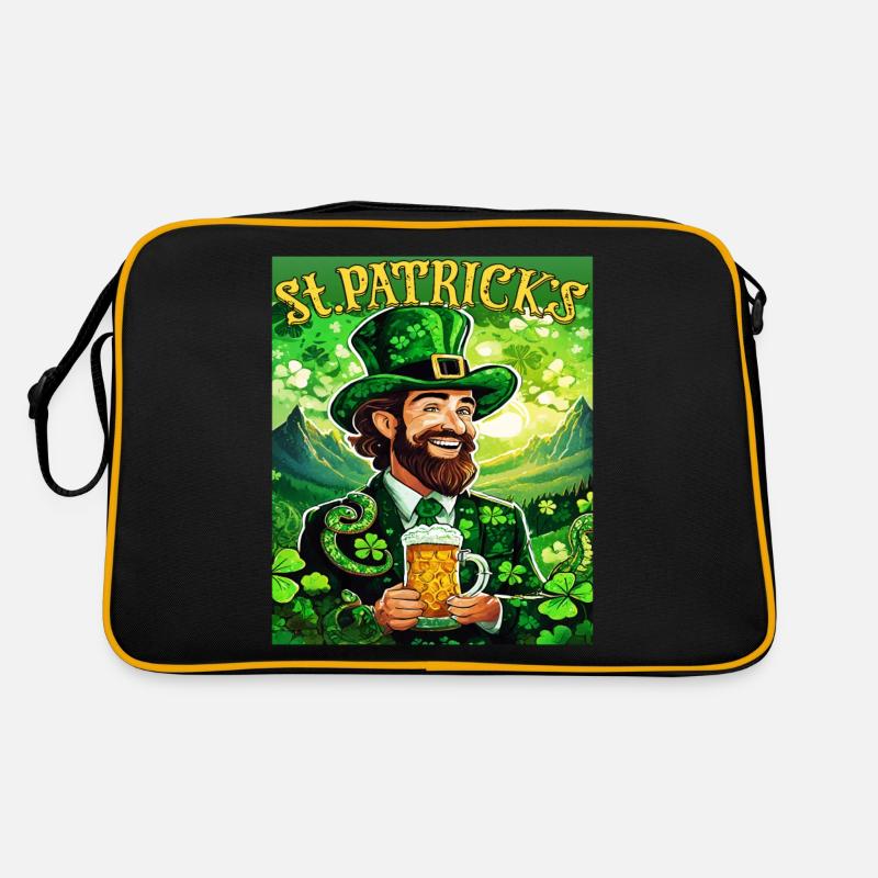 ST PATRICK ́S DAY SNAKE BEER SHAMROCK Retro Bag