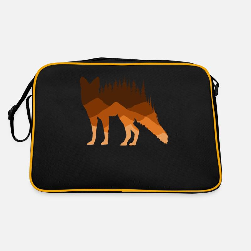 Fox Silhouette Wilderness Beauty Retro Bag