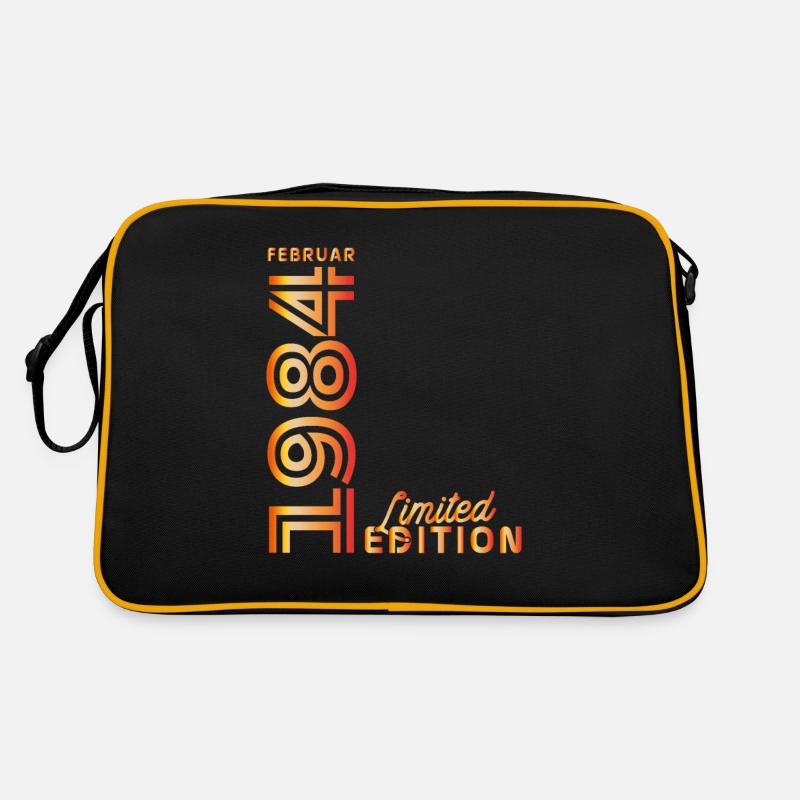 Februar 1984 Jubiläumsausgabe - Retro Tasche - Schwarz/Gold
