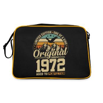 Millésime doré 1972 - Sac Retro - noir/or - Dos