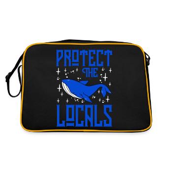 Protégez les habitants - Sac Retro - noir/or - Dos