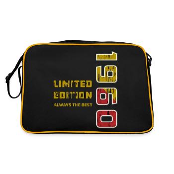 ANNÉE 1960 - Sac Retro - noir/or - Dos