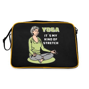 YOGA, C’EST MON GENRE D’ÉTIREMENT - Sac Retro - noir/or - Dos